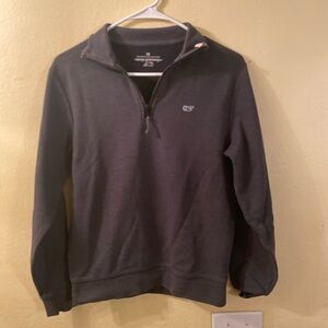Vineyard Vines Men's Charcoal Zip-Up Sweater